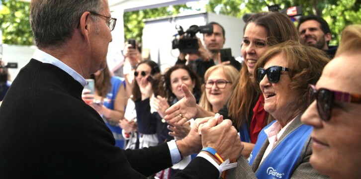Alberto Núñez Feijóo visita Alcorcón