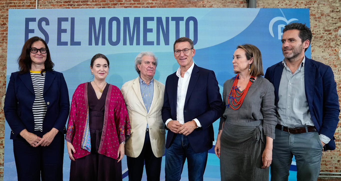 Alberto Núñez Feijóo en un acto sectorial de Cultura en Madrid.