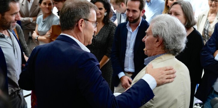 Alberto Núñez Feijóo en un acto sectorial de Cultura en Madrid.