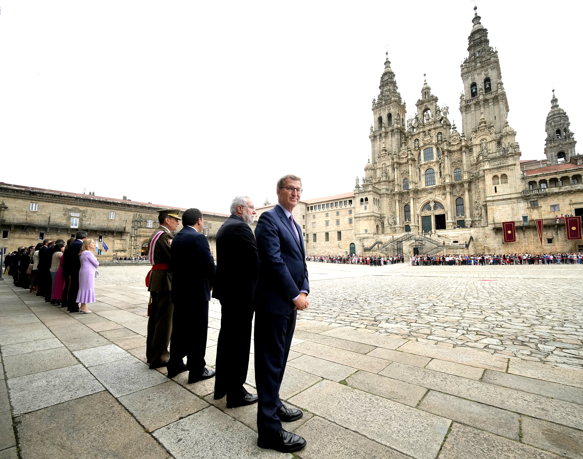 Feijóo en los actos oficiales de la festividad del Apóstol, en Santiago de Compostela