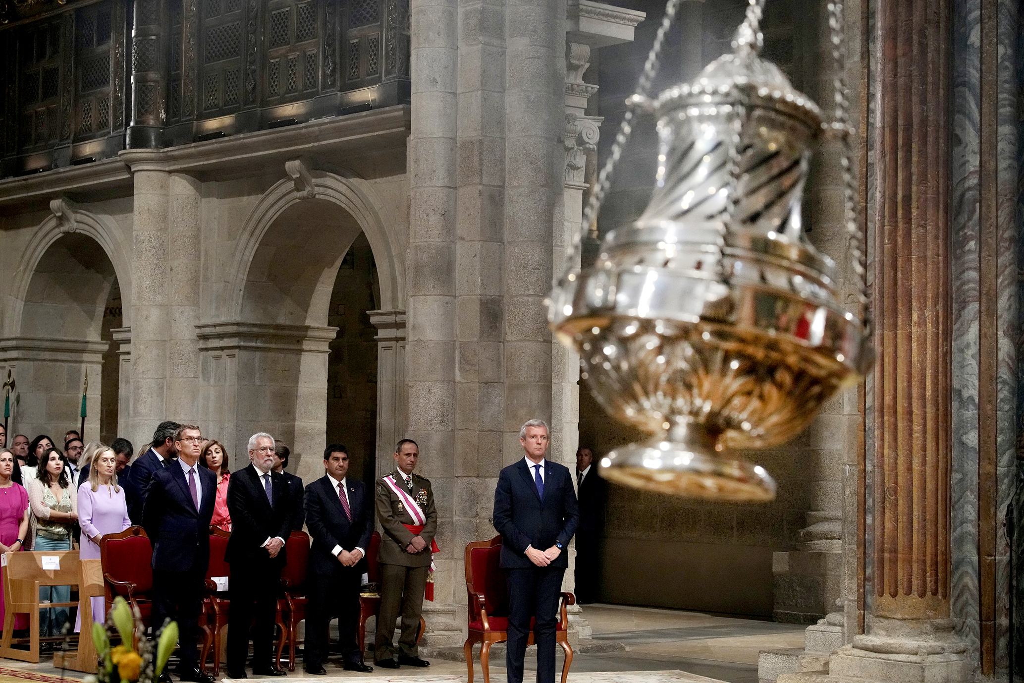 Feijóo en los actos oficiales de la festividad del Apóstol, en Santiago de Compostela