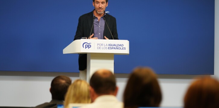 Rueda de prensa de Borja Sémper