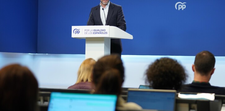 Rueda de prensa de Borja Sémper