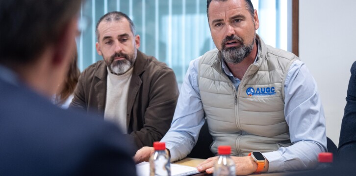 Nuñéz Feijóo en su visita a Barbate.