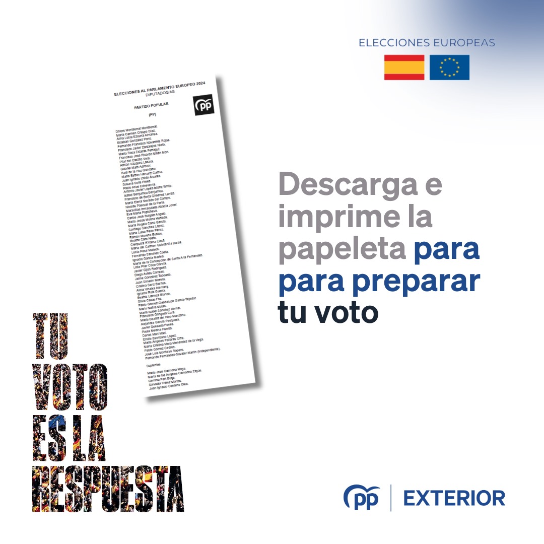 Imprime tu papeleta para el 9J