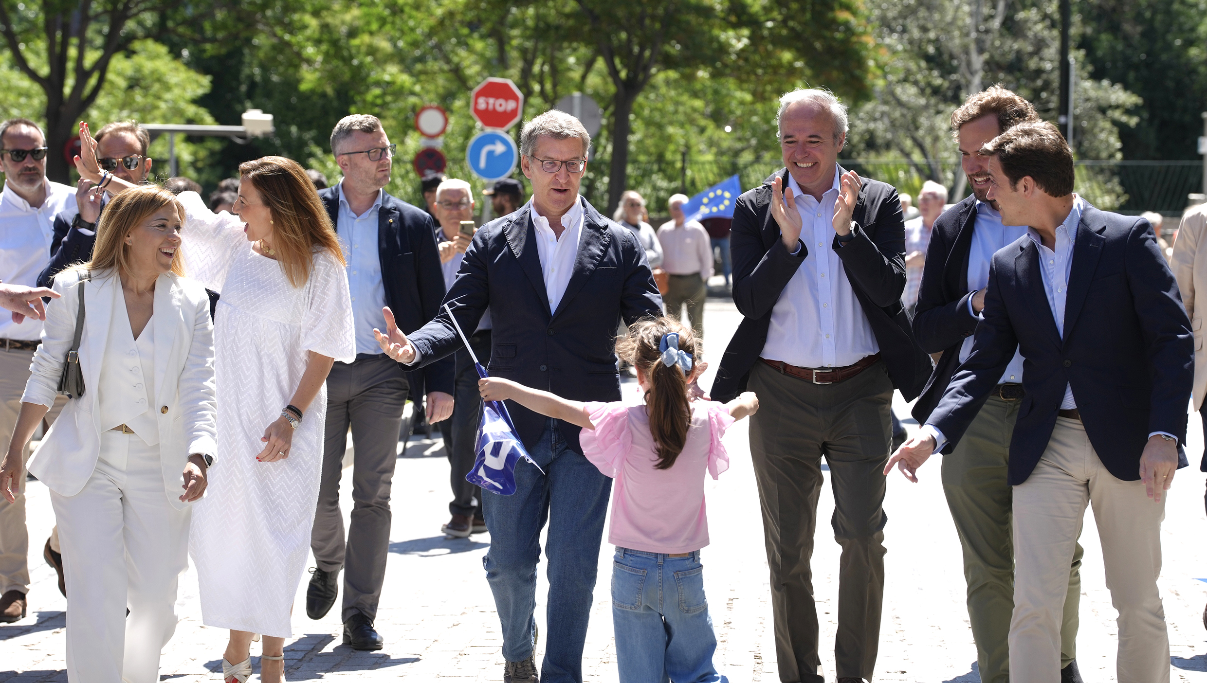 Feijóo en un acto del PP en Zaragoza