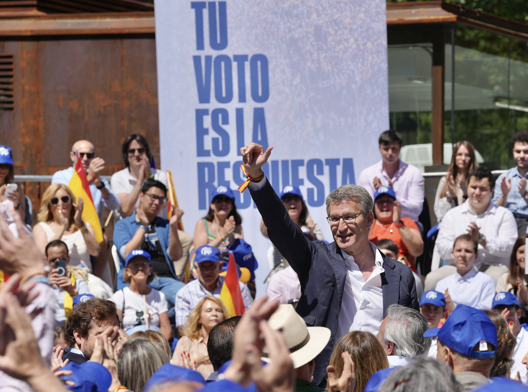 Feijóo en un acto del PP en Zaragoza
