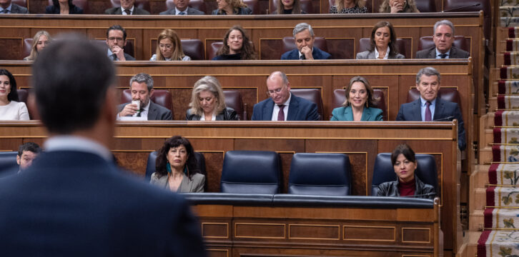 Feijóo en la sesión de control al Gobierno