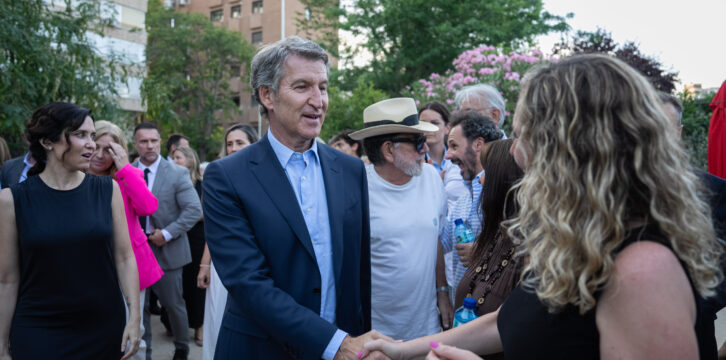 Alberto Núñez Feijóo en el homenaje por el 28º aniversario del asesinato de Miguel Ángel Blanco