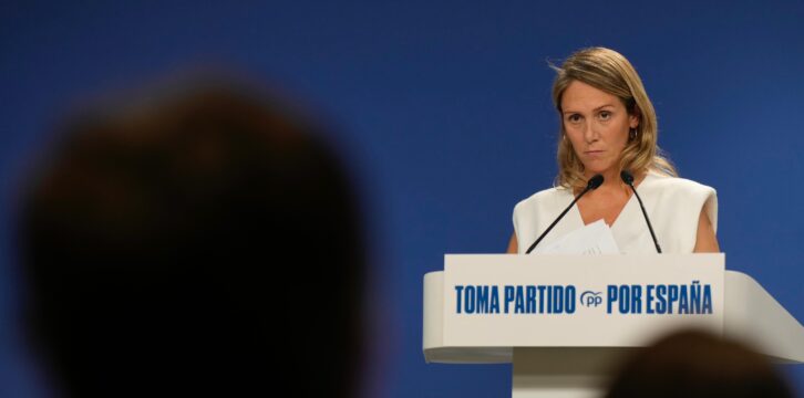 Alma Ezcurra, en rueda de prensa