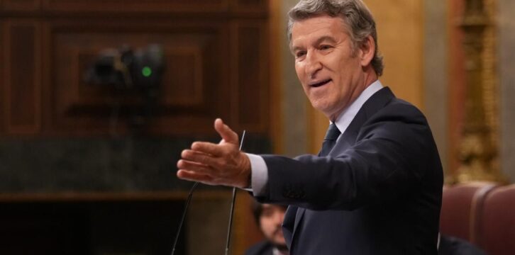Alberto Núñez Feijóo interviene en el Pleno del Congreso