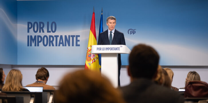 Feijóo ofrece una rueda de prensa tras la reunión de seguimiento de la crisis ferroviaria