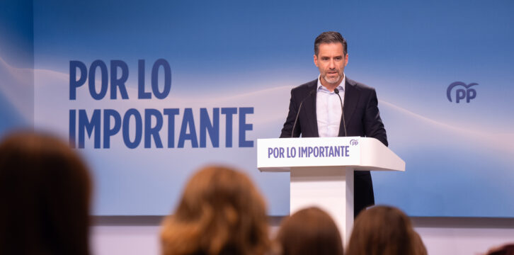 Rueda de prensa de Borja Sémper