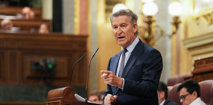 Feijóo en el Congreso de los Diputados