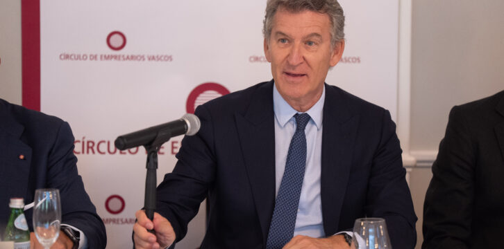 Alberto Núñez Feijóo en el Círculo de empresarios vascos en Bilbao 07.07.2026
