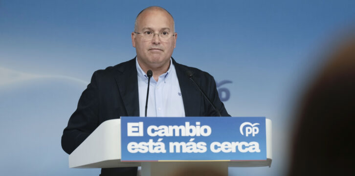 Miguel Tellado ofrece una rueda de prensa