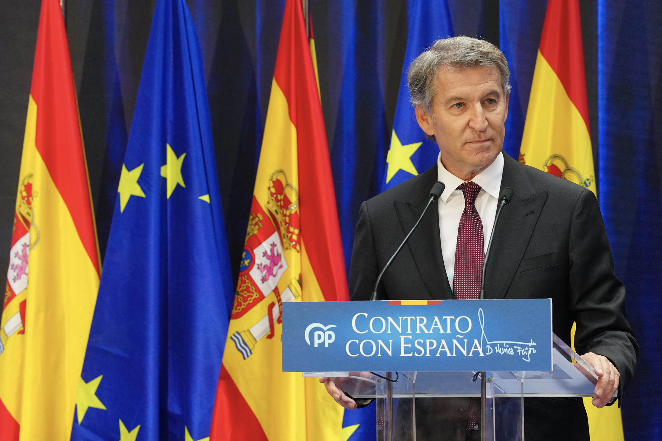 Alberto Núñez Feijóo presenta su 'Contrato con España' en un acto en Madrid